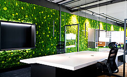 Greenhill moss wall, Andreas Schmid Lab, Augsburg plus transport logistic 2019 exhibition stand