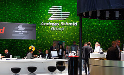 Greenhill Mooswand Andreas Schmid Lab, Augsburg und sowie Messestand transport logistic 2019