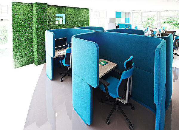 Carefree office greenery Careline KG, Atrium and office walls, Evergreen Premium, colour: moss green