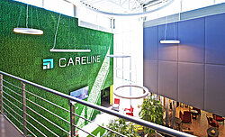 Pflegefreie Bürobegrünung Careline KG, Atrium und Bürowände, Evergreen Premium, Farbe: Moosgrün