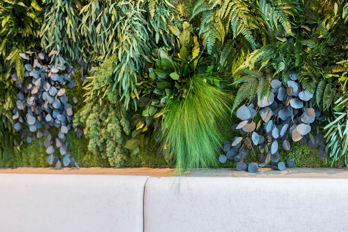 Konservierte Pflanzenwand, Freund Greenwood Jungle, pflegefrei im ORBI Tower Wien